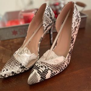 Snake Print Heels- Brand New!